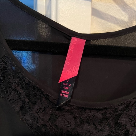 Pure Energy Plus Size Sheer Black Blouse. Size 3X - Picture 4 of 10